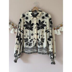 Cabi Marrakesh Floral Paisley Button Down Top Boho Feminine 2024 Style #6625